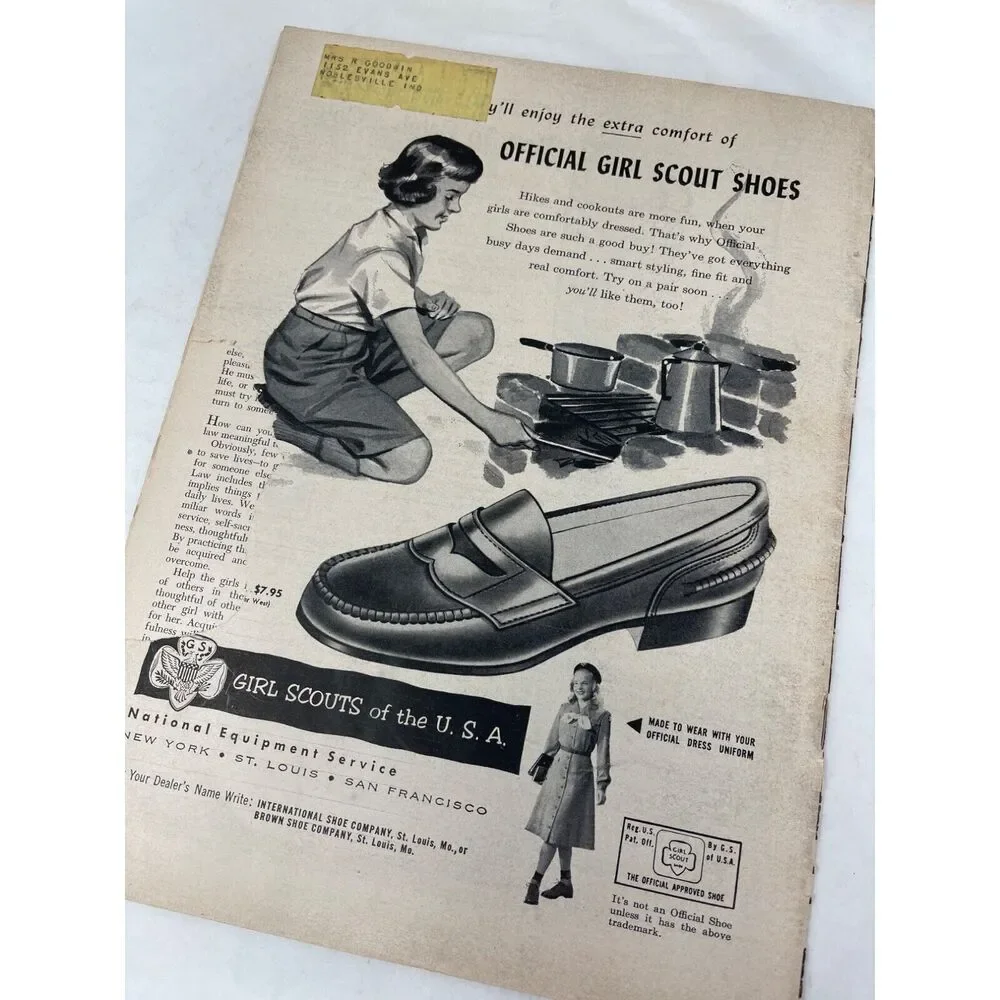 Vintage 50s Girl Scout Leader Magazine Lot of 3 Mar 1956 and‎ Jun Oct 1958